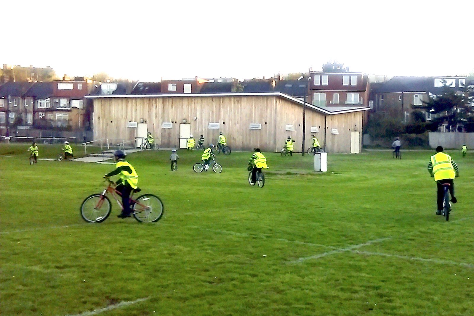 learning to ride a bike